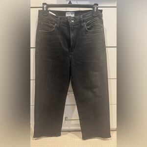 Agolde Black Straight-Leg Jeans with Classic Cut